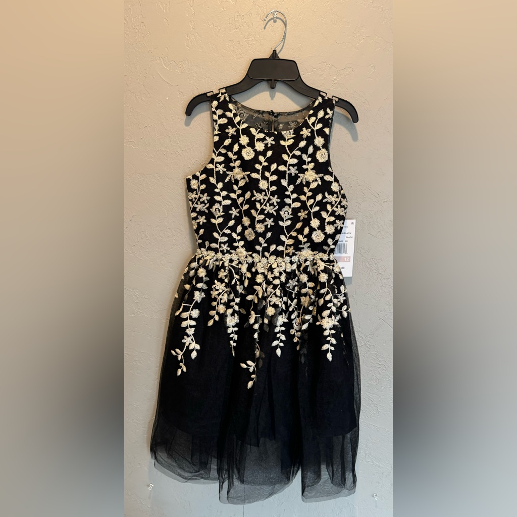 Rare Editions Back To Black Black Dress